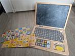 Houten laptop met krijtbord en leerspellen, Kinderen en Baby's, Ophalen of Verzenden, Gebruikt, Overige typen