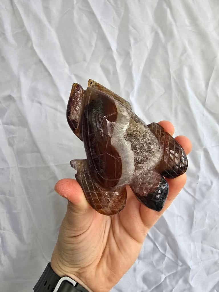Agaat carving schildpad, Kleding | Dames, Riemen en Ceinturen, Verzenden, Zo goed als nieuw, Zwart, 100 cm of meer