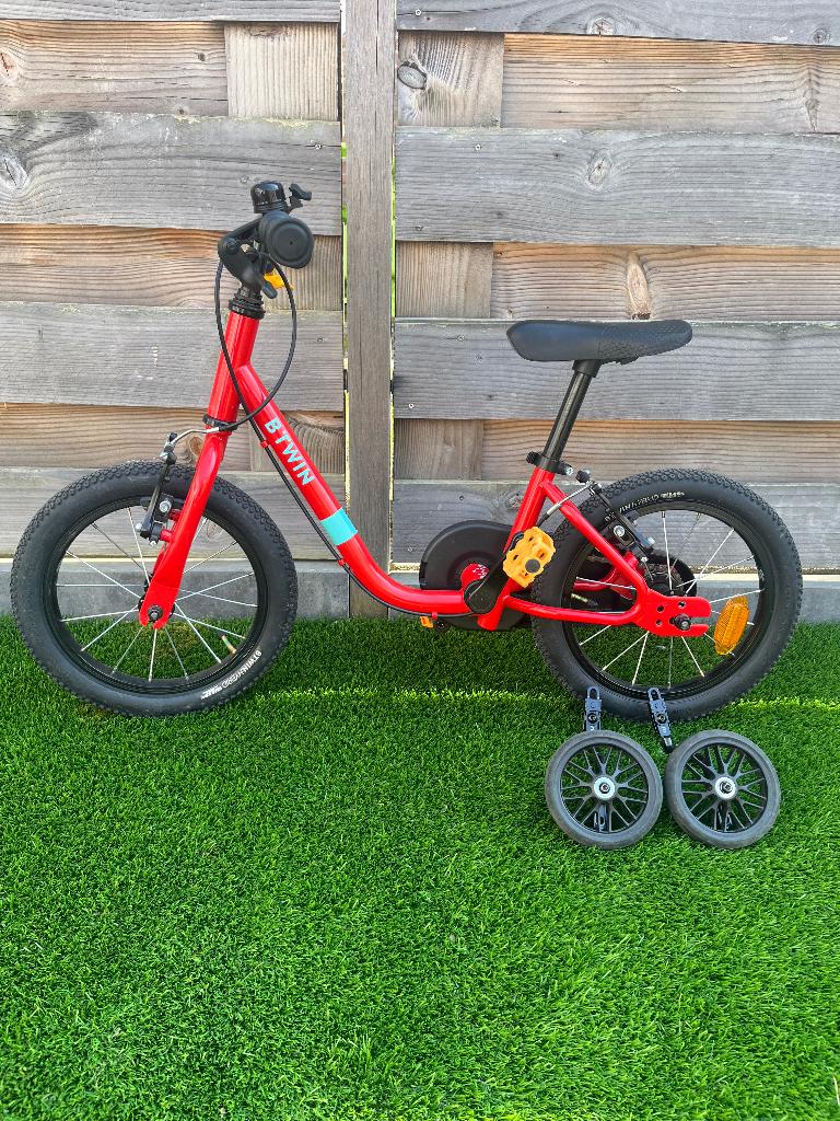 Kinder fiets, Ophalen, Zijwieltjes, Gebruikt, Minder dan 16 inch