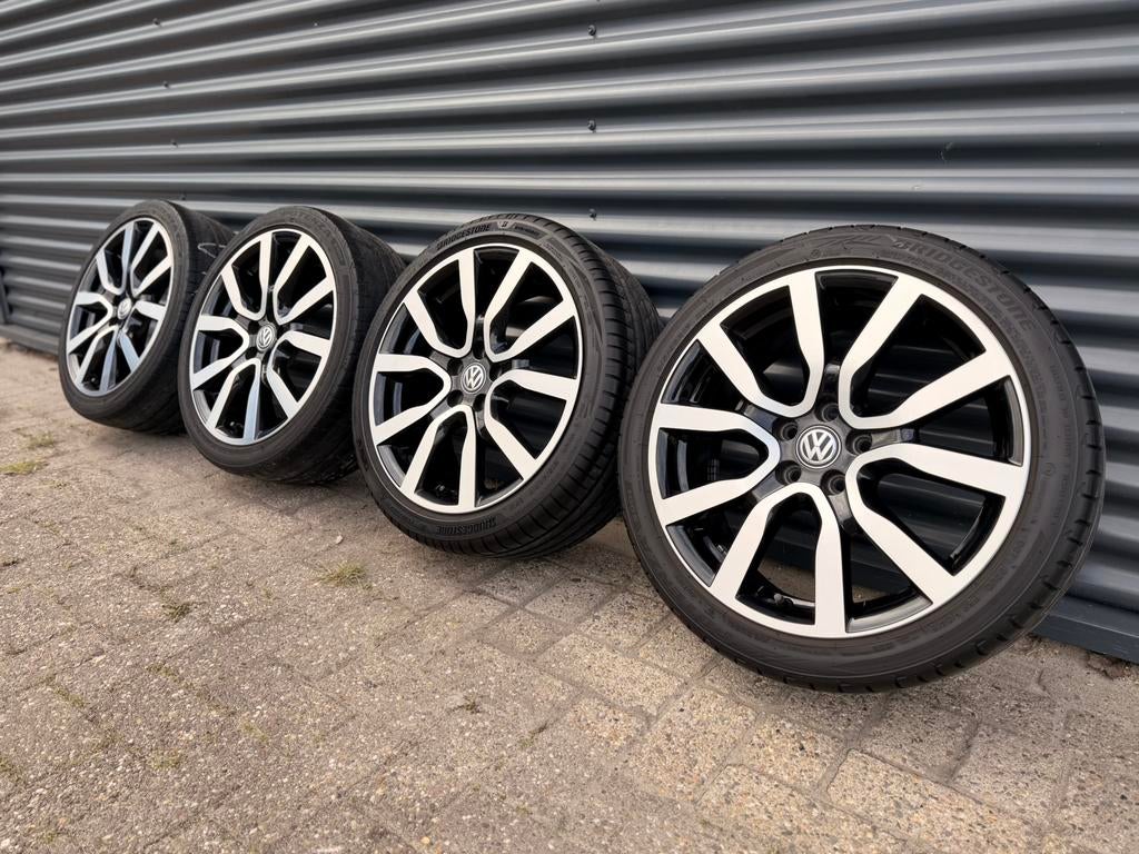 OEM VW Serron 17 inch 5x100 6C R-Line GT Polo 6R GTI, Ophalen, Banden en Velgen, 17 inch, Personenwagen