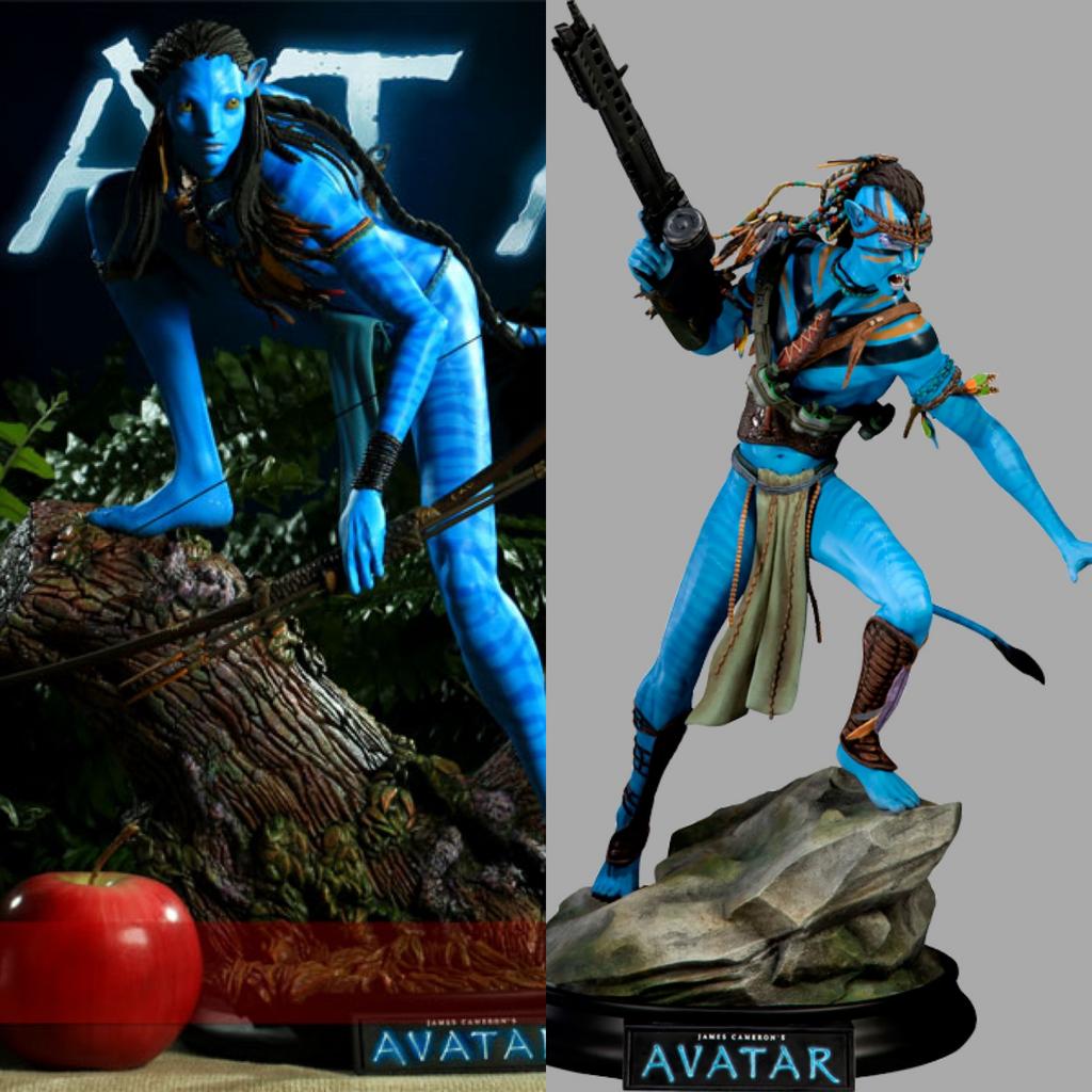 Sideshow Avatar Neytiri EX & Jake Sully Premium Format, Ophalen, Zo goed als nieuw, Fantasy
