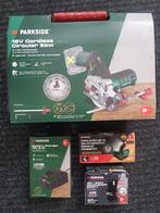 Parkside 12v accu handcircelzaag en led lamp, Ophalen, Cirkelzaag, Nieuw, 30 tot 70 mm
