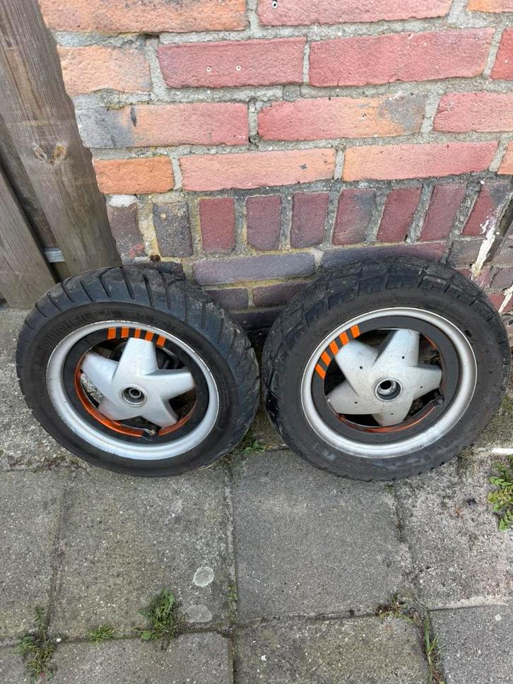 Piaggio skr wielenset 110mm 125cc 180cc, Fietsen en Brommers, Brommeronderdelen | Scooters, Zo goed als nieuw, Piaggio, Ophalen of Verzenden