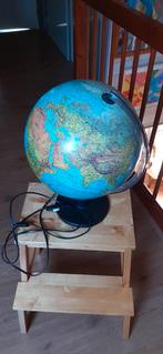 Verlichte wereldbol, Huis en Inrichting, Woonaccessoires | Wereldbollen, Ophalen, Verlicht, Gebruikt