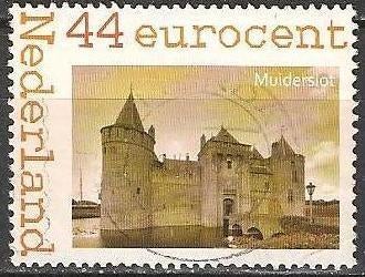 Kasteel Muiderslot O.  ADV. no.44 R., Postzegels en Munten, Postzegels | Nederland, Verzenden, Na 1940, Gestempeld