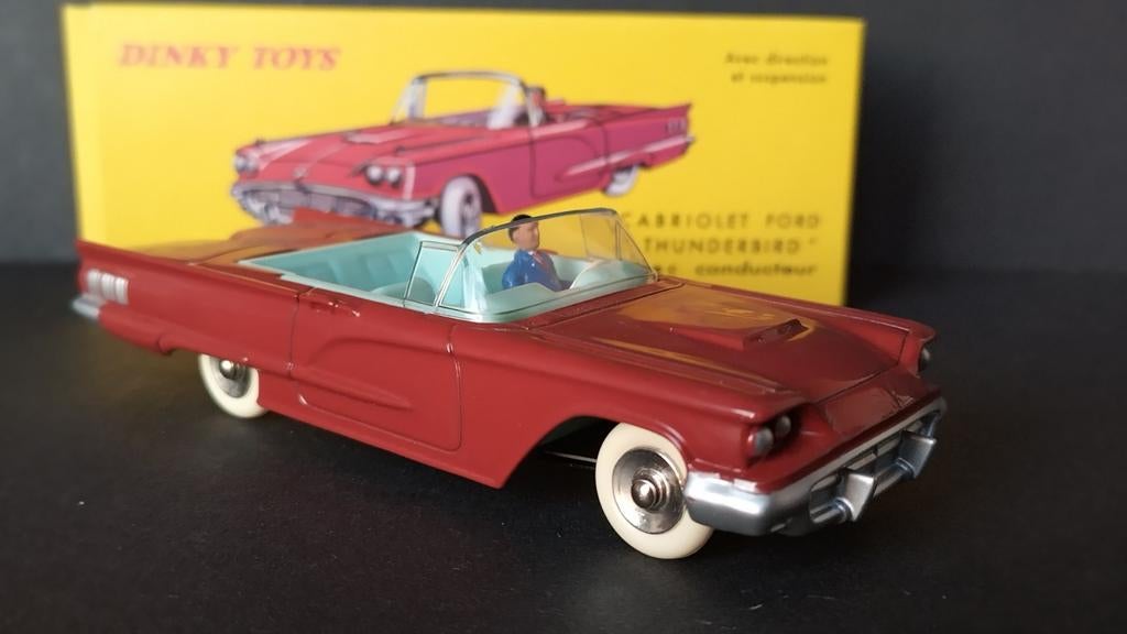 Ford Thunderbird Cabriolet red 1:43 Dinky Toys Atlas Pol, Auto, Verzenden, Dinky@atlascollections.com, Nieuw