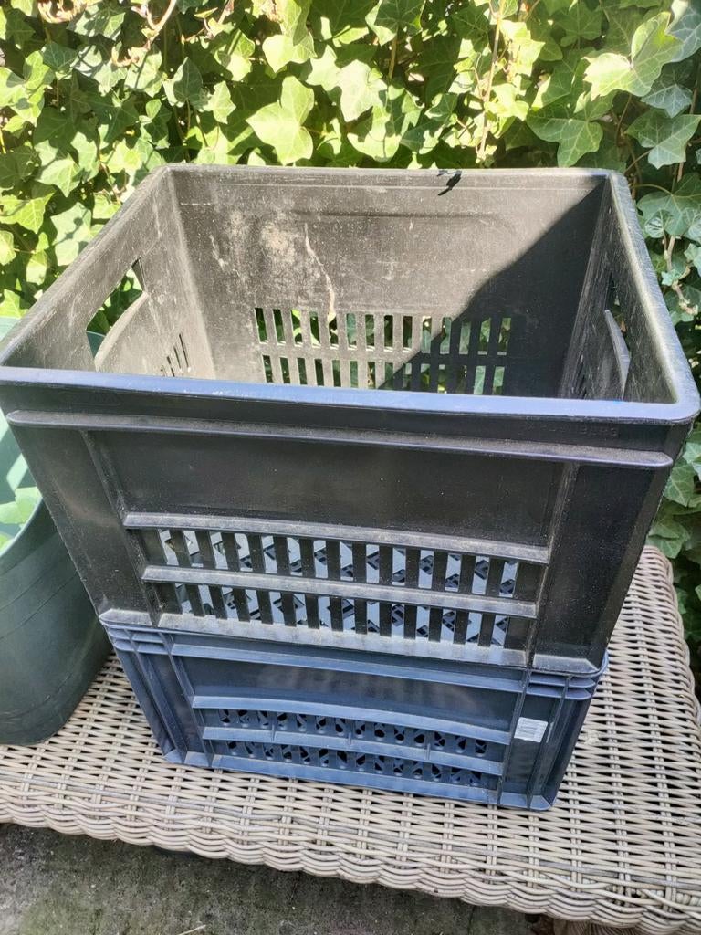 Fietskrat grijs en zwart, Ophalen of Verzenden