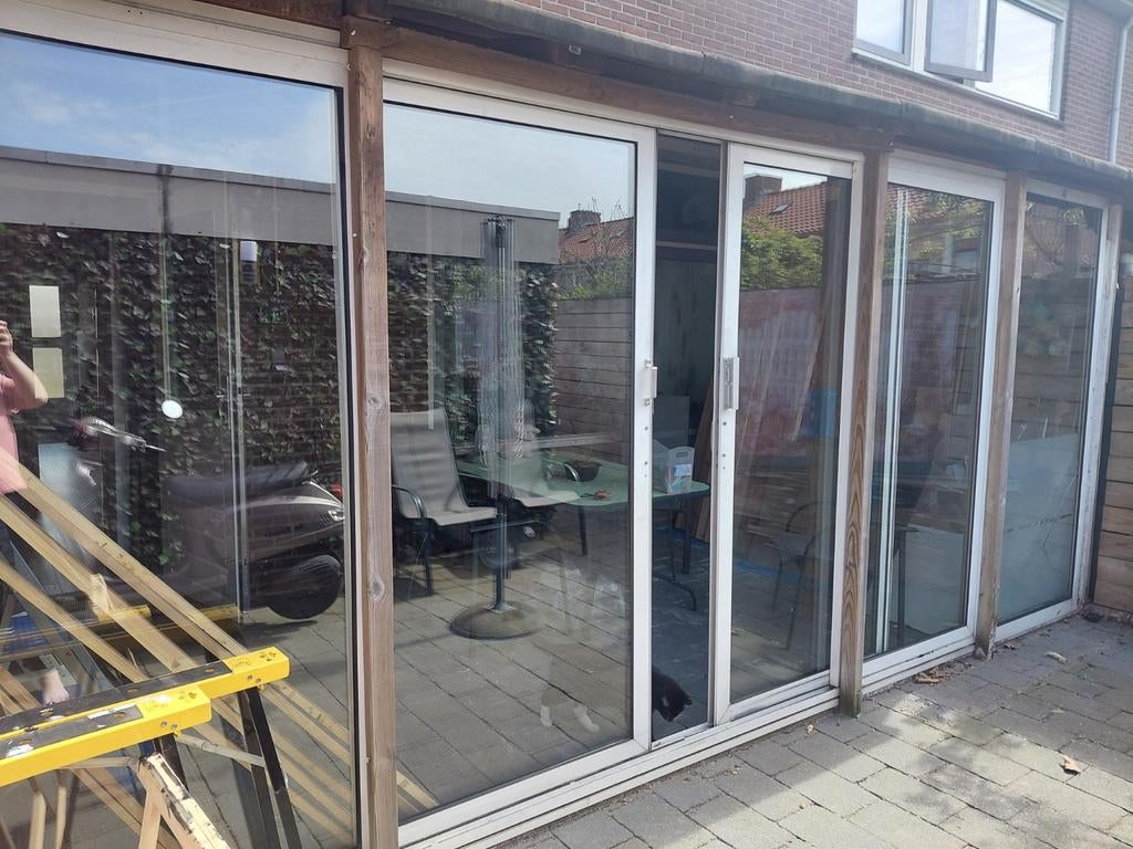 Schuifpui, Doe-het-zelf en Verbouw, Ophalen of Verzenden, Hout, 75 tot 150 cm, Raamkozijn