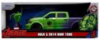 Jada Toys: Hulk & 2014 Dodge Ram 1500 1:24, ., Nieuw, Ophalen of Verzenden, .