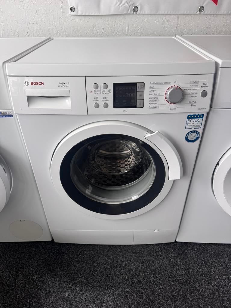 BOSXH 1600 LOGIXX VARIO A+++ 9 KG met 2 jaar garantie, N, N, Refurbished, Ophalen of Verzenden