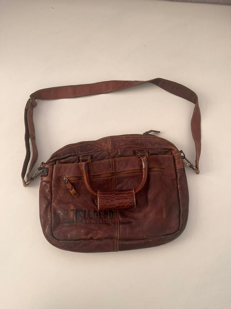 Leren PME legend tas, Gebruikt, Bruin, Leer, Ophalen