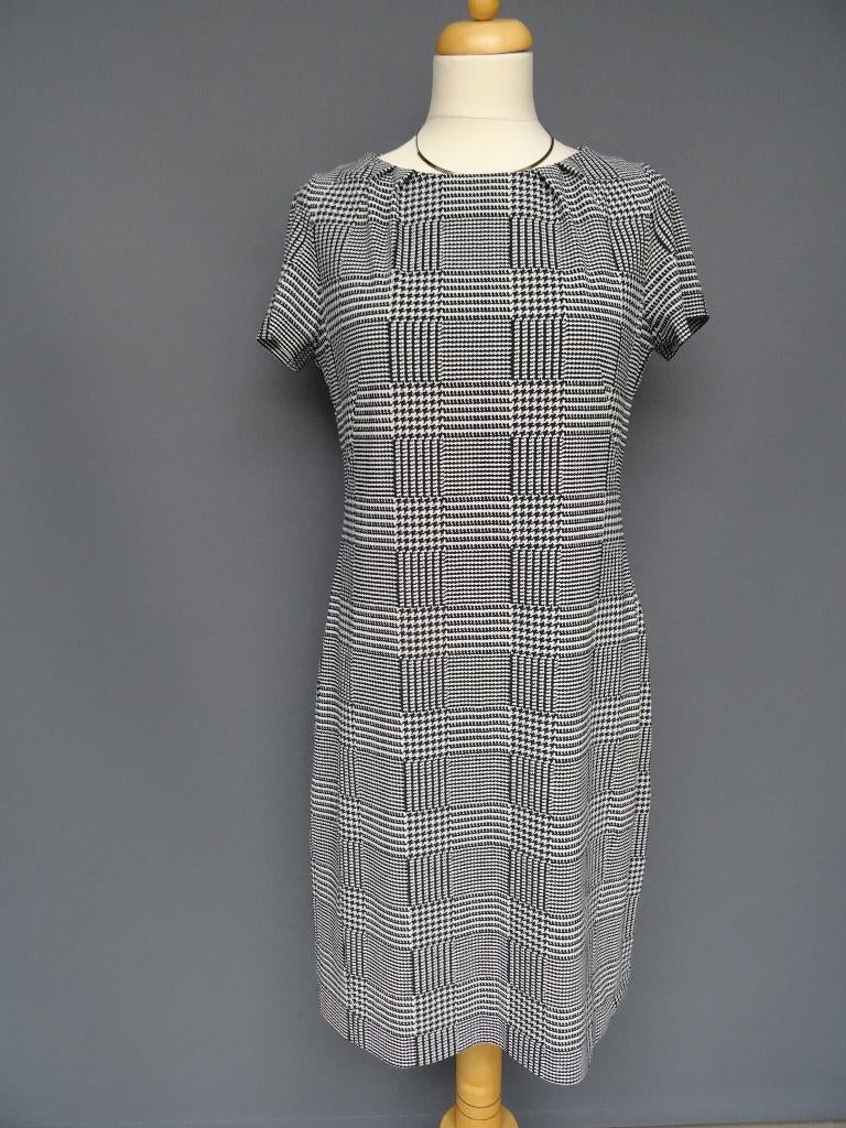 PURDEY maat 42, donkerblauw-witte jurk., Blauw, Maat 42/44 (L), Ophalen of Verzenden, Zo goed als nieuw