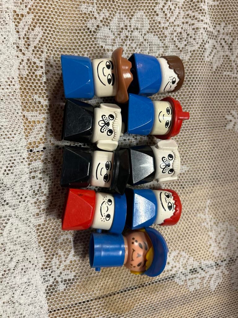 Vintage Duplo Poppetjes Jaren 70, Ophalen of Verzenden, Gebruikt, Losse stenen, Duplo
