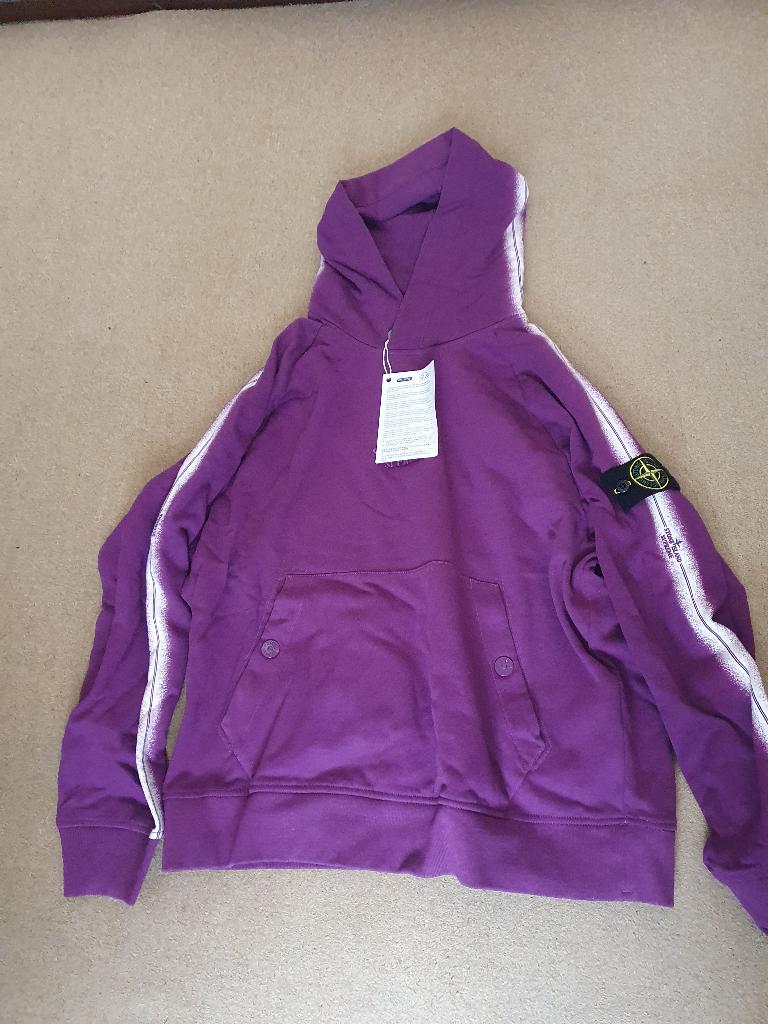 Stone Island Supreme hoodie purple NIEUW. Maat L, Kleding | Heren, Truien en Vesten, Ophalen of Verzenden, Nieuw, Geel