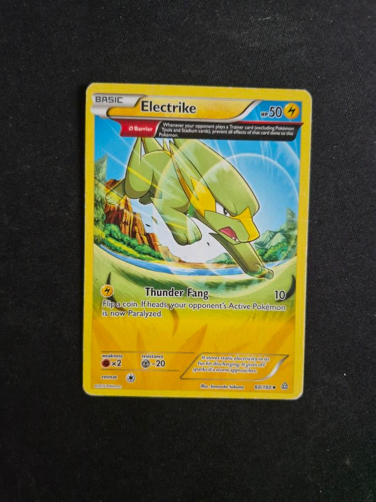 Pokemon Kaart Electrike 60/160, Ophalen of Verzenden, Gebruikt, Losse kaart, Foil
