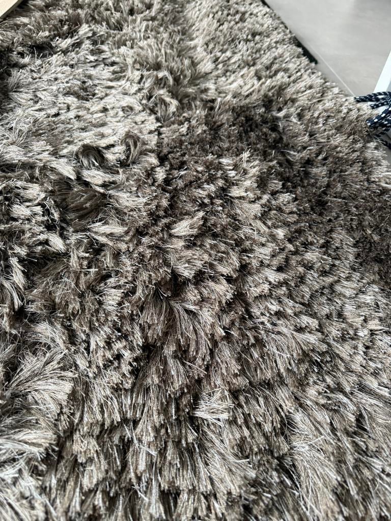 Taupe gemêleerd kleed 170x240cm, Ophalen of Verzenden, Zo goed als nieuw, Rechthoekig, 200 cm of meer