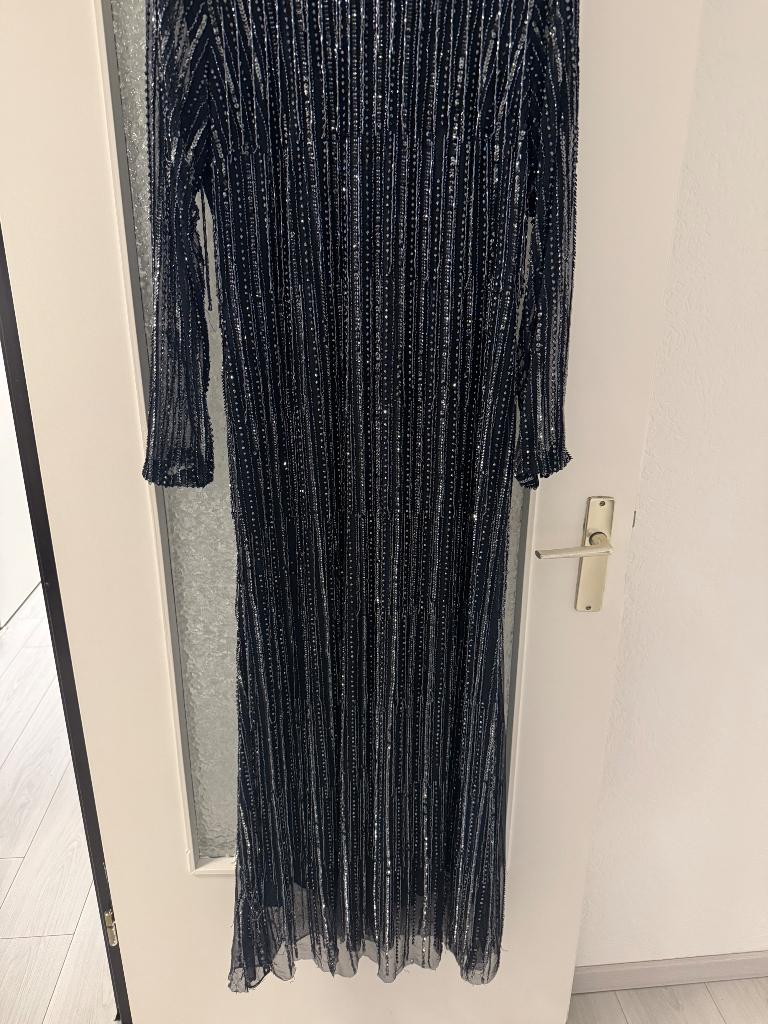 Jurk, Ophalen, Blauw, Maat 42/44 (L), Zo goed als nieuw