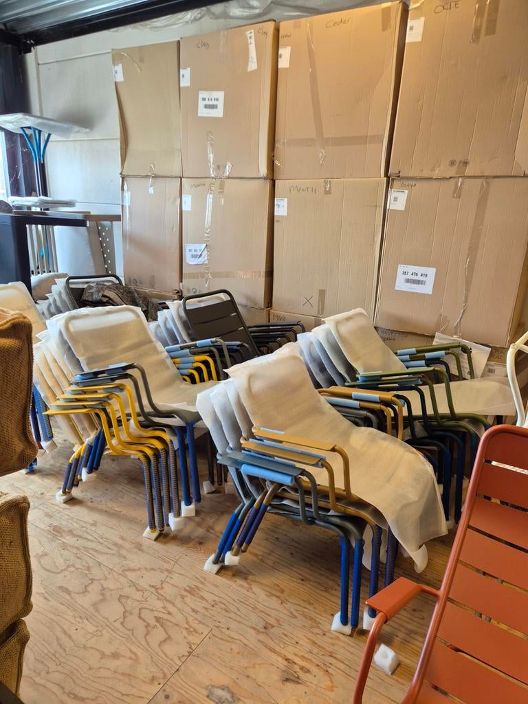 Nieuwe fermob low, lounge met en zonder armleuning voorraad, Ophalen of Verzenden, Nieuw