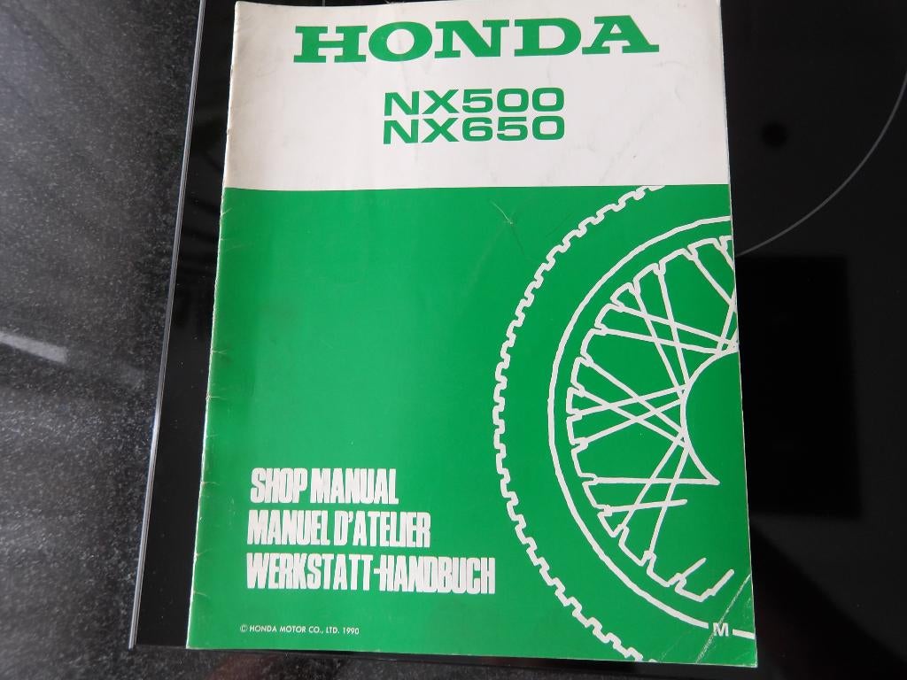 HONDA werkplaatshandboek Addendum NX500 NX650 1990, Verzenden, Honda