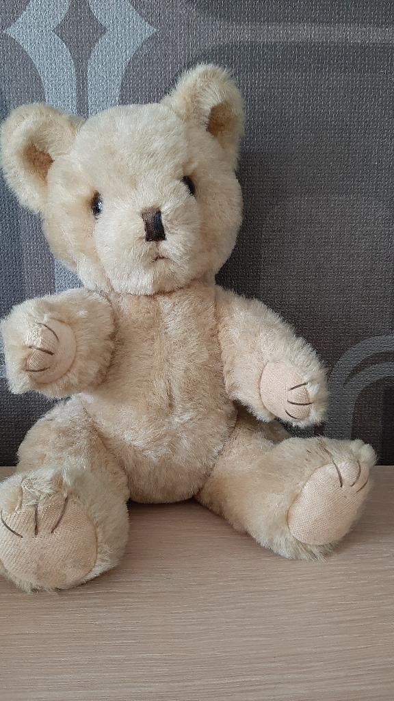 oude vintage teddybeer, Ophalen of Verzenden, Gebruikt, Stoffen beer, Overige merken