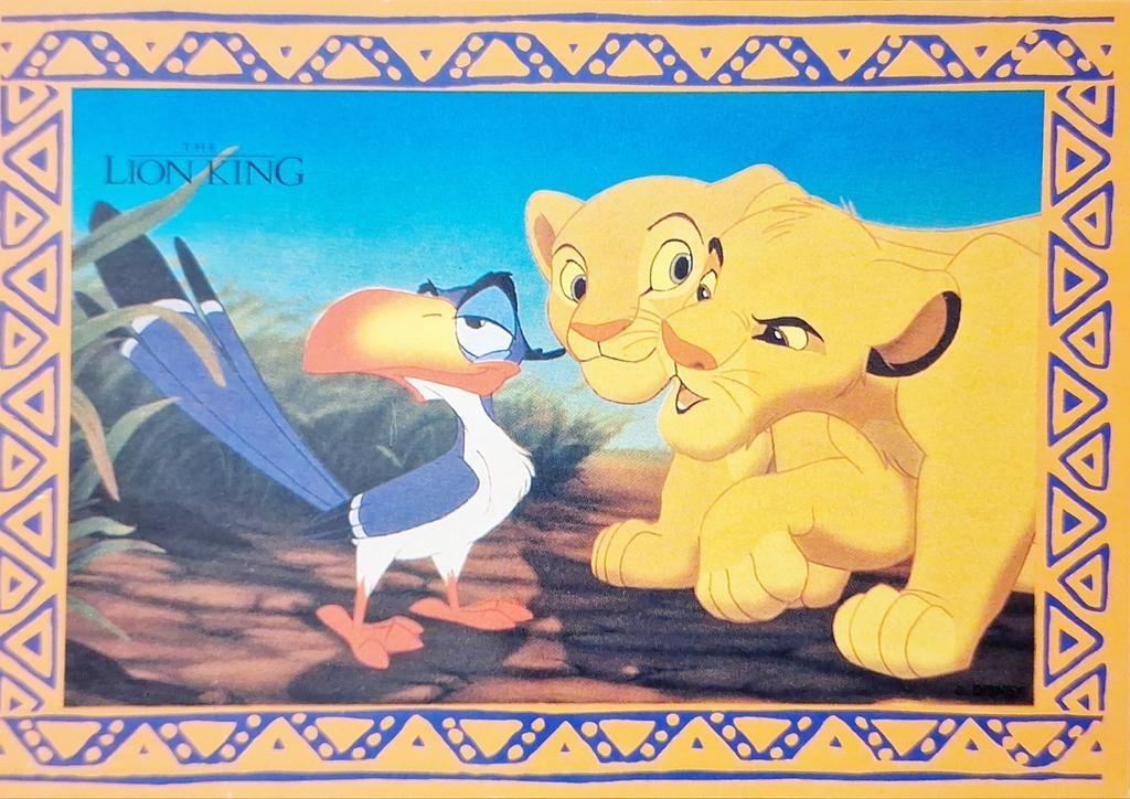 Disney - Lion King, Verzamelen, Ophalen of Verzenden, Leeuwenkoning of Jungle Boek, Zo goed als nieuw, Papier, Kaart of Schrift