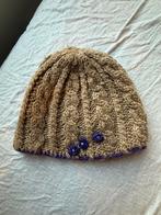 Gebreide muts met paarse details - One Size, Ophalen, Gedragen, One size fits all, Pet