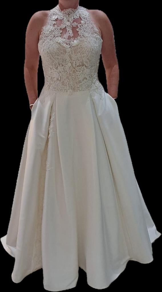 Nieuwe Trouwjurk Modeca Maat 38-40, Trouwjurk, Wit, Nieuw, Ophalen of Verzenden