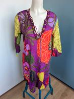 Lava zomers hippy ibiza boho tuniek m groen paars katoen, Kleding | Dames, Maat 38/40 (M), Ophalen of Verzenden, Zo goed als nieuw