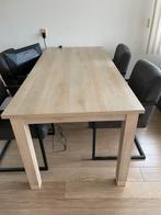 Eettafel inclusief stoelen, Ophalen, Zo goed als nieuw, 4 tot 6 stoelen