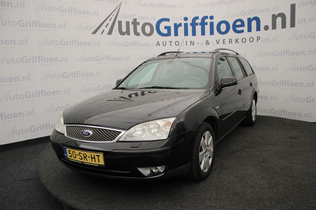 Ford Mondeo Wagon 1.8-16V Futura met trekhaak (bj 2006), Gebruikt, Zwart, 4 cilinders, Zwart