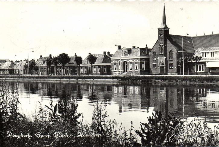 Hoogkerk, Geref. Kerk - Hoendiep - 1969 gelopen, Verzamelen, Ansichtkaarten | Nederland, Gelopen, Noord-Brabant, 1960 tot 1980