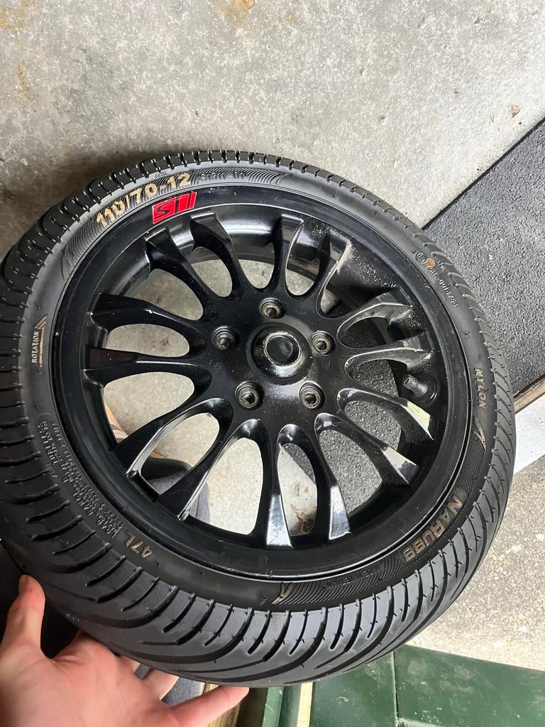 Vespa Sprint Origineel Velg met Band, Fietsen en Brommers, Brommeronderdelen | Scooters, Ophalen of Verzenden, Gebruikt, Overige typen