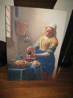 Johannes vermeer het melkmeisje, Ophalen of Verzenden, Zo goed als nieuw, Schilderij, 75 tot 100 cm