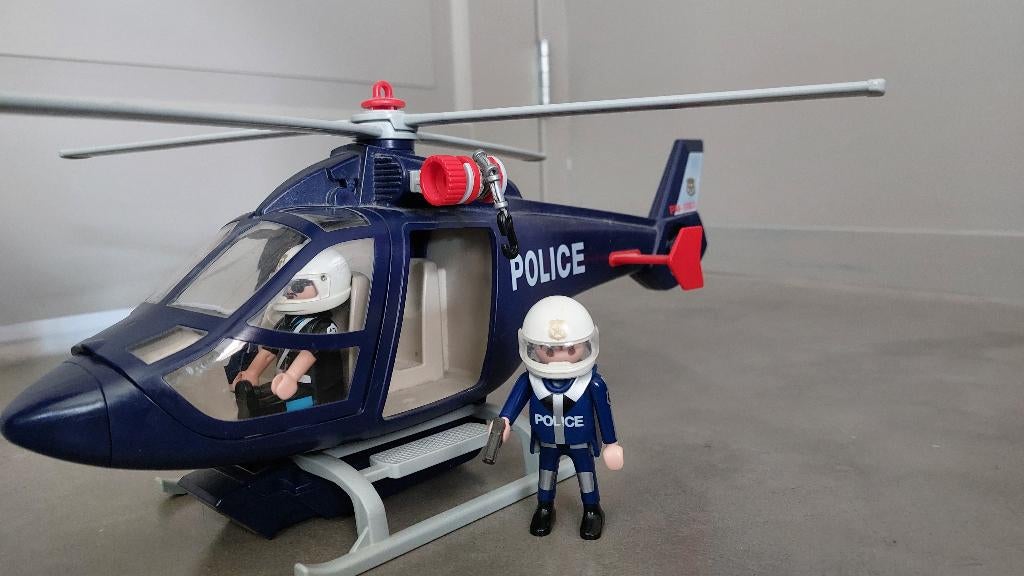 Playmobil 5183 Politiehelikopter met zoeklicht, Ophalen, Zo goed als nieuw
