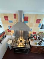 5-pits gasfornuis met oven en bijpassende afzuigkap, Ophalen, 60 cm of meer, Zo goed als nieuw, Gas