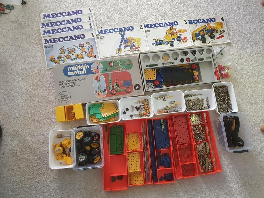 Grote partij mecano / marklin metall, Ophalen of Verzenden