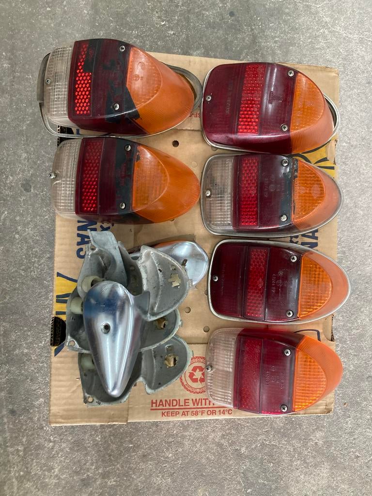 6 achterlichten VW Kever oldtimer, Auto-onderdelen, Verlichting, Ophalen, Gebruikt, Volkswagen