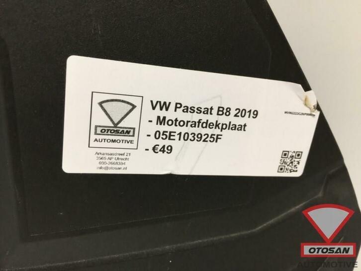 vw passat b8 2019 motorafdekplaat 05e103925f, Gebruikt, Volkswagen, Volkswagen AG, Berliner Ring 2
38440  Wolfsburg, DE
