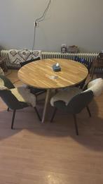 Woood Tablo tafelblad rond eiken ø120 cm, Huis en Inrichting, Tafels | Eettafels, Ophalen, Gebruikt, 100 tot 150 cm, Vier personen