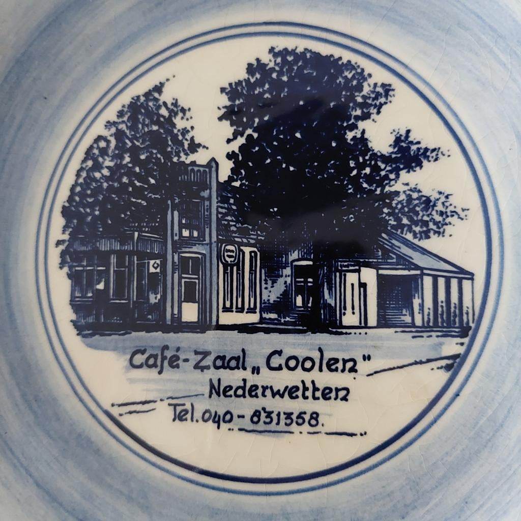 Café-Zaal Coolen Nederwetten asbak/bord, Antiek en Kunst, Ophalen of Verzenden