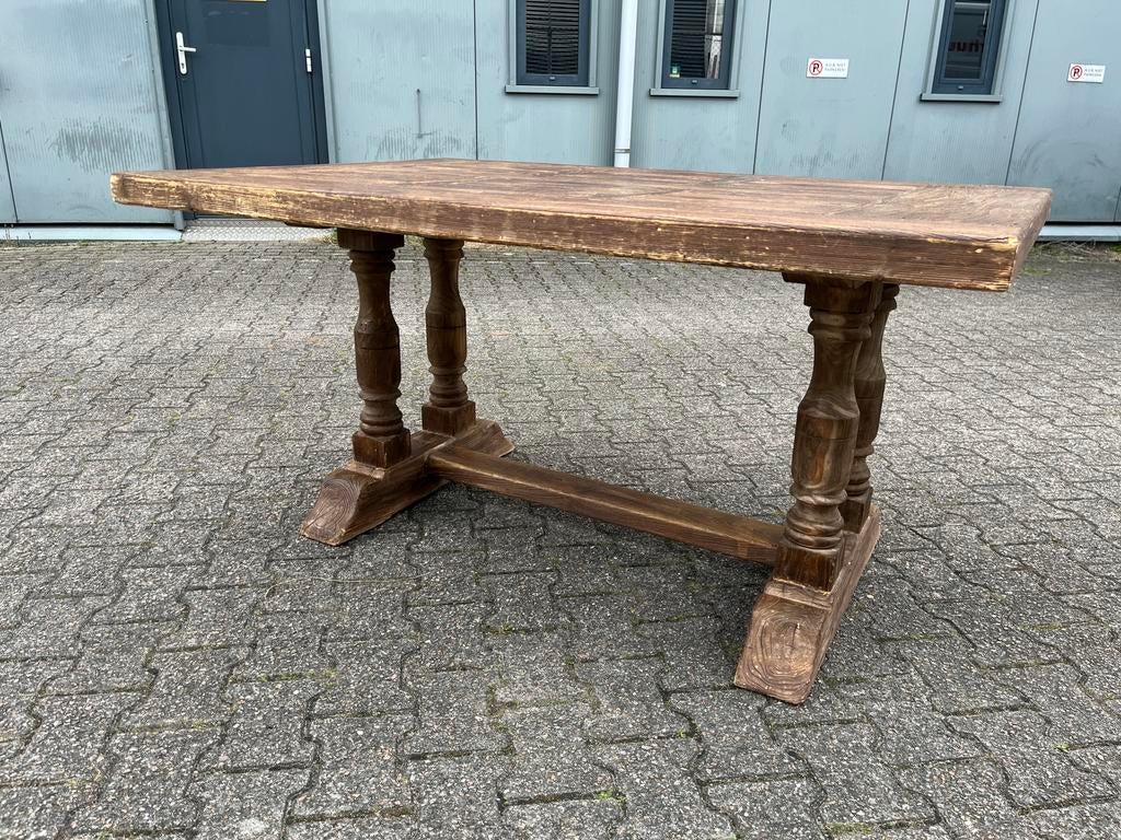 Eettafel kloostertafel, Huis en Inrichting, Tafels | Eettafels, Gebruikt, 100 tot 150 cm, Kloostertafel, Ophalen of Verzenden