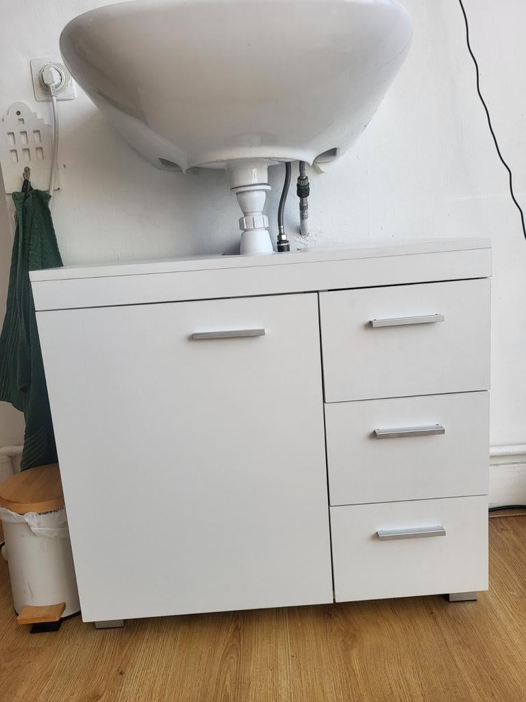 VidaXL - Wastafelkast - Oud Houtkleurig - Bewerkt Hout - 80x33x60 cm kopen? Vergelijk de beste prijs op