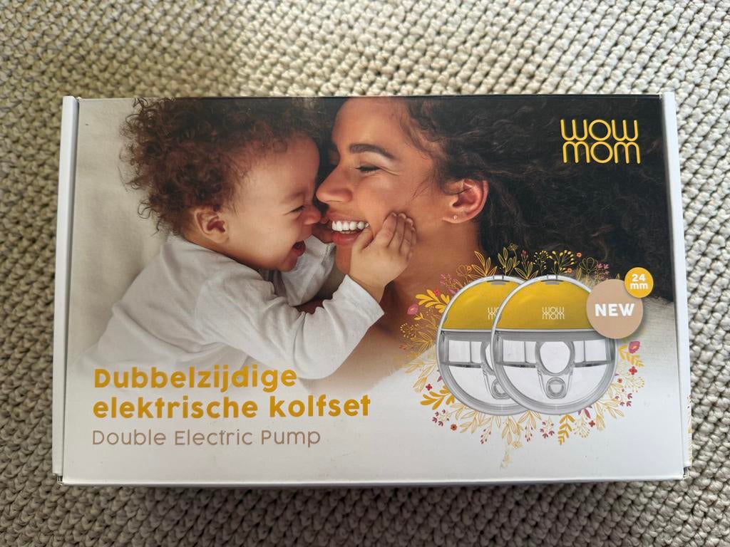 Wowmom borstkolf met diverse borstschilden en accessoires, Ophalen, Zo goed als nieuw, Borstkolf