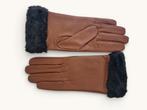 Luxe Dames Schapenleren Handschoenen met Bontstijl - Maat 8, Ophalen of Verzenden