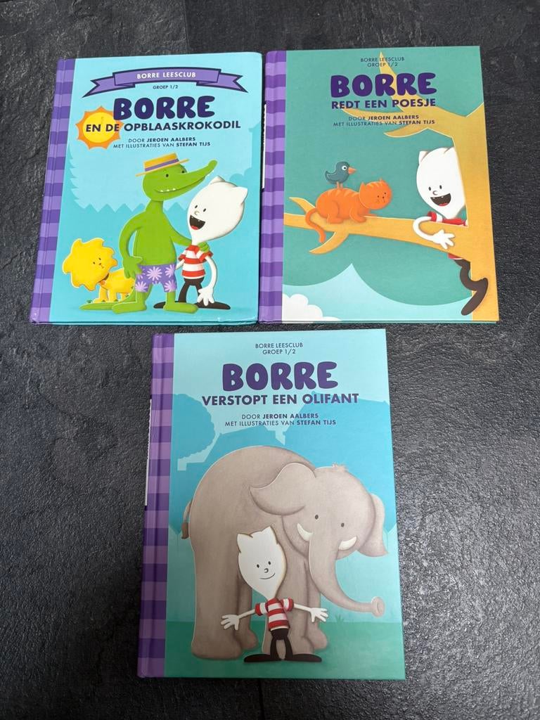 Borre boekjes 3 stuks groep 1/2, Boeken, Ophalen of Verzenden, Zo goed als nieuw, 3 tot 4 jaar