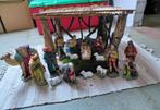 18 delige kerststal met of zonder stal, antiek, Ophalen of Verzenden