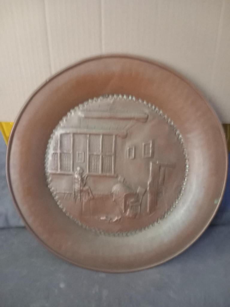 2x bronzen wandborden 10 euro weg is weg, Ophalen of Verzenden