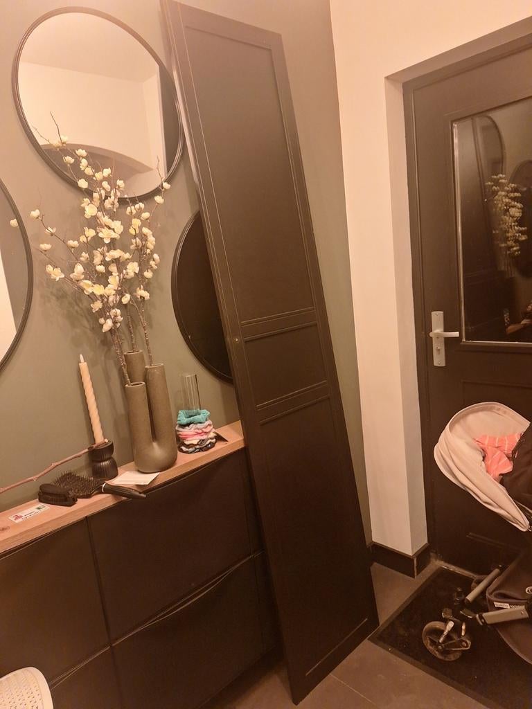 FLISBERGET Deur antraciet 50x229 cm - Zo goed als nieuw, Ophalen