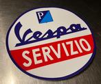 VESPA - retro sticker voor benzinepomp  of olieva, Ophalen of Verzenden, Zo goed als nieuw, Auto's