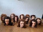 Set 12 Kappershoofden (11 Echt Haar + 1 Kunsthaar) + Klemmen, Ophalen of Verzenden, Meerdere media